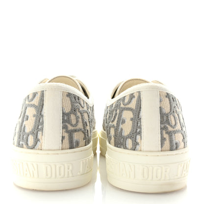 Christian Dior Canvas Oblique Walk'N'Dior Low Top Sneakers 38 Grey Stone 6 of 11