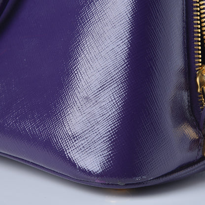 Prada Saffiano Vernice Medium Promenade Tote Viola 10 of 11