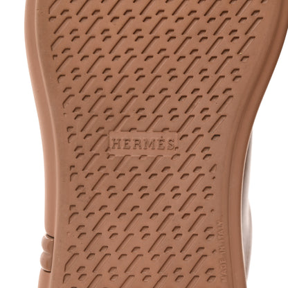 Hermes Calfskin Womens Happy Sneakers 37.5 Rose Perle 8 of 11