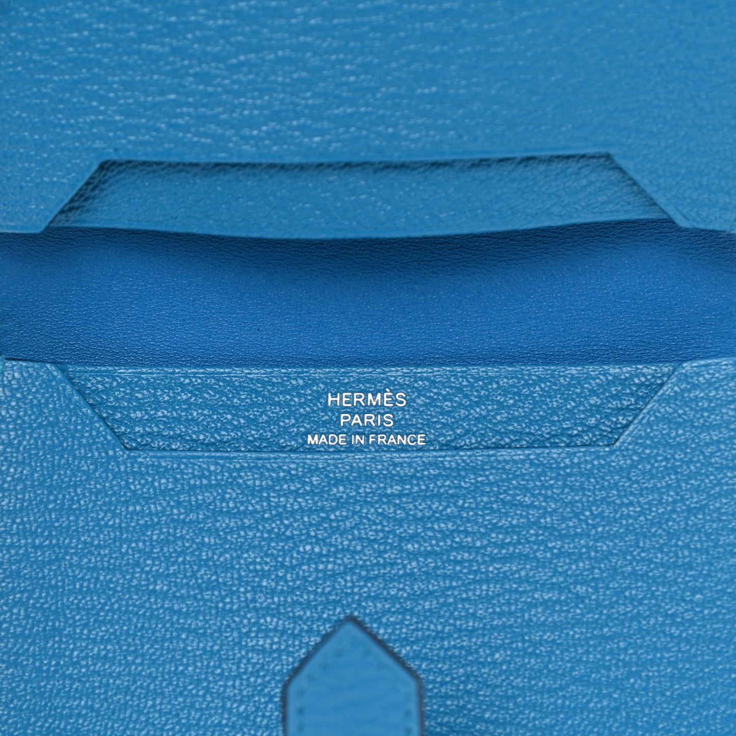 Chevre Mysore Bearn Card Holder Wallet Bleu Paradis