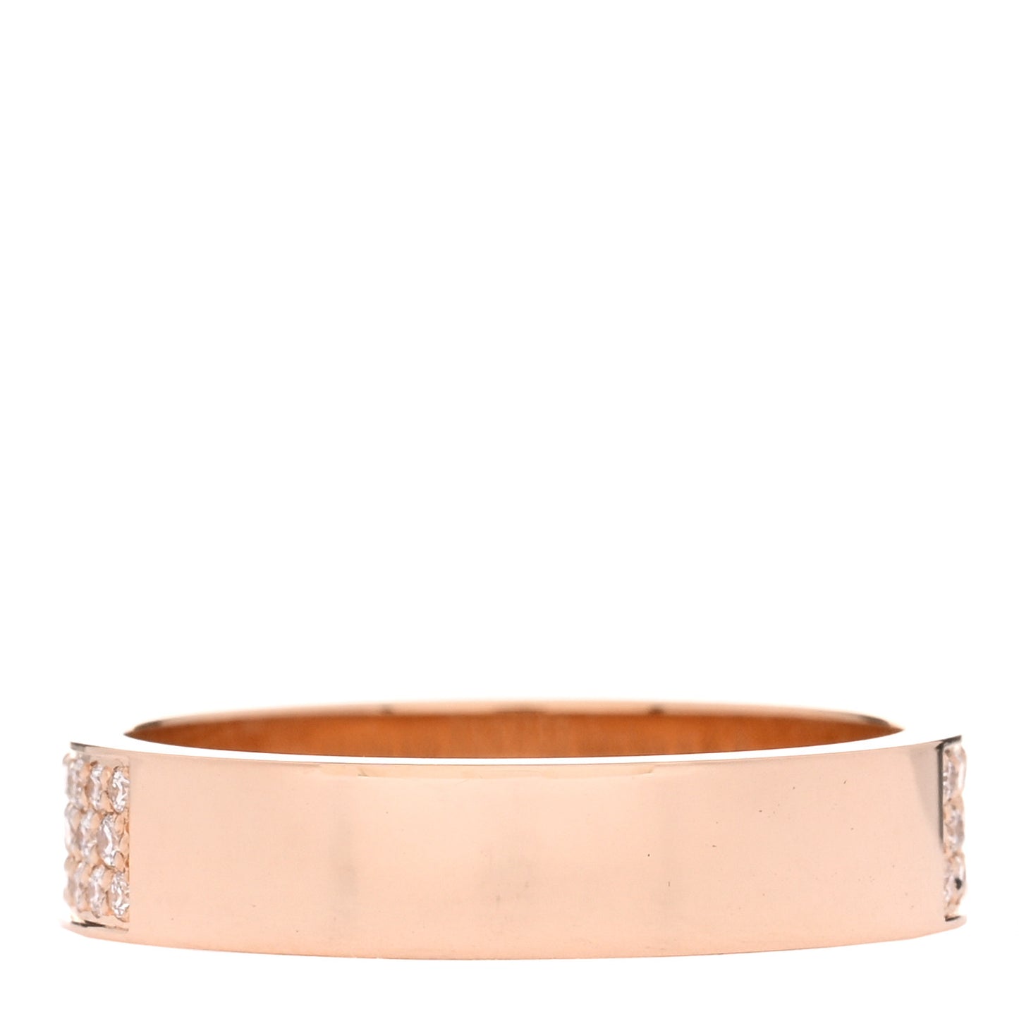 18K Rose Gold Diamond MM Kelly Clochette Ring 54 7