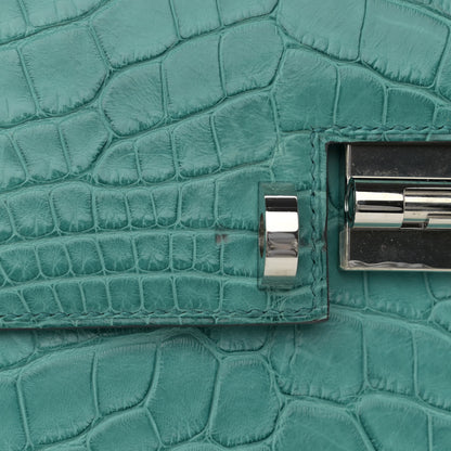 Hermes Matte Alligator Verrou 21 Bleu Paon 13 of 13
