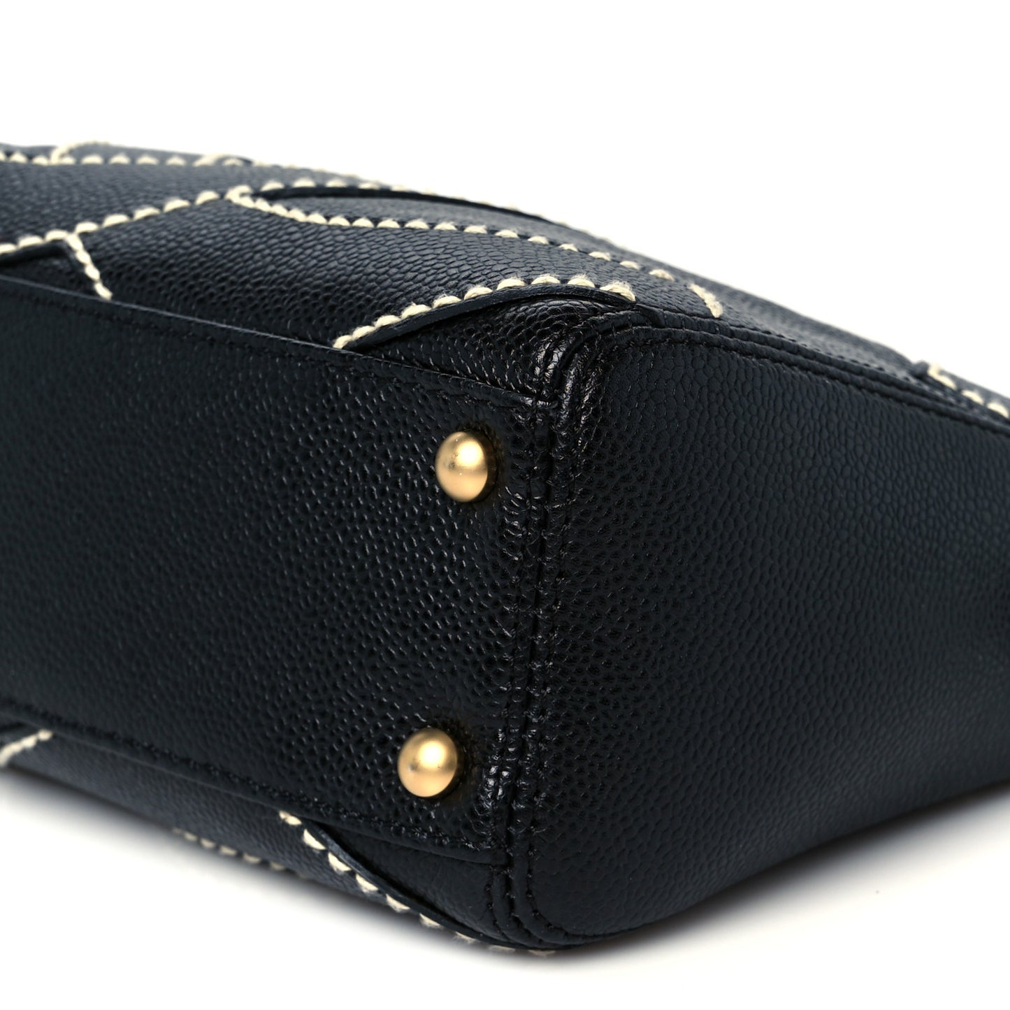 Caviar CC Stitched Small Hobo Black