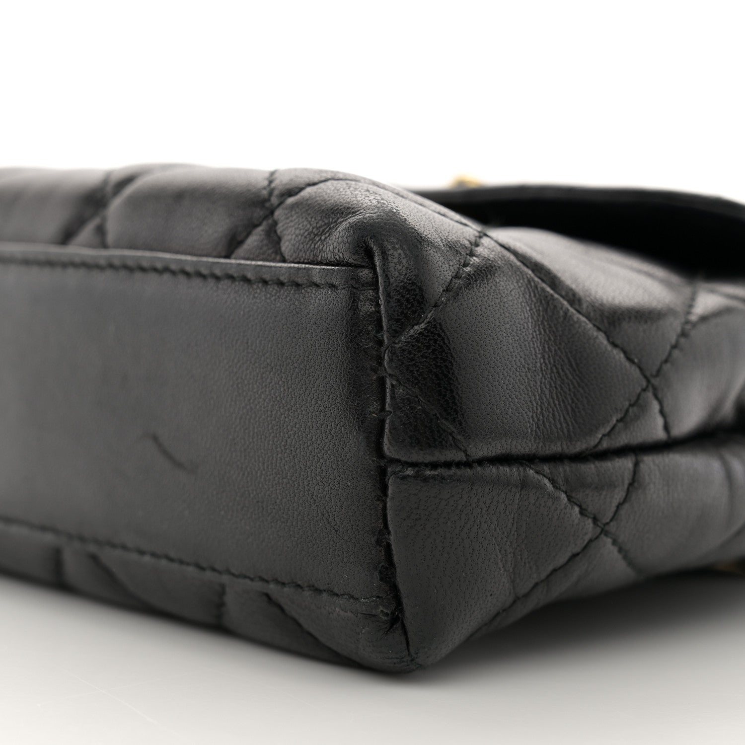 Chanel Lambskin Quilted Mini Flap Waist Belt Bag Black 10 of 12