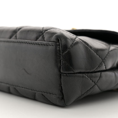 Chanel Lambskin Quilted Mini Flap Waist Belt Bag Black 10 of 12