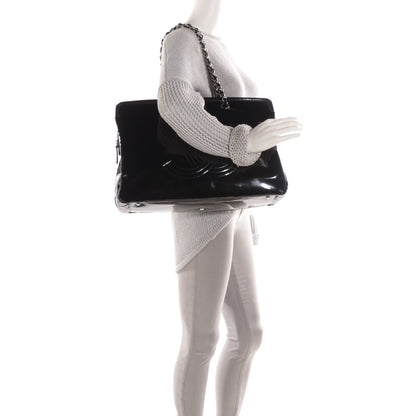 Chanel Vinyl Lipstick Tote Black 2 of 7