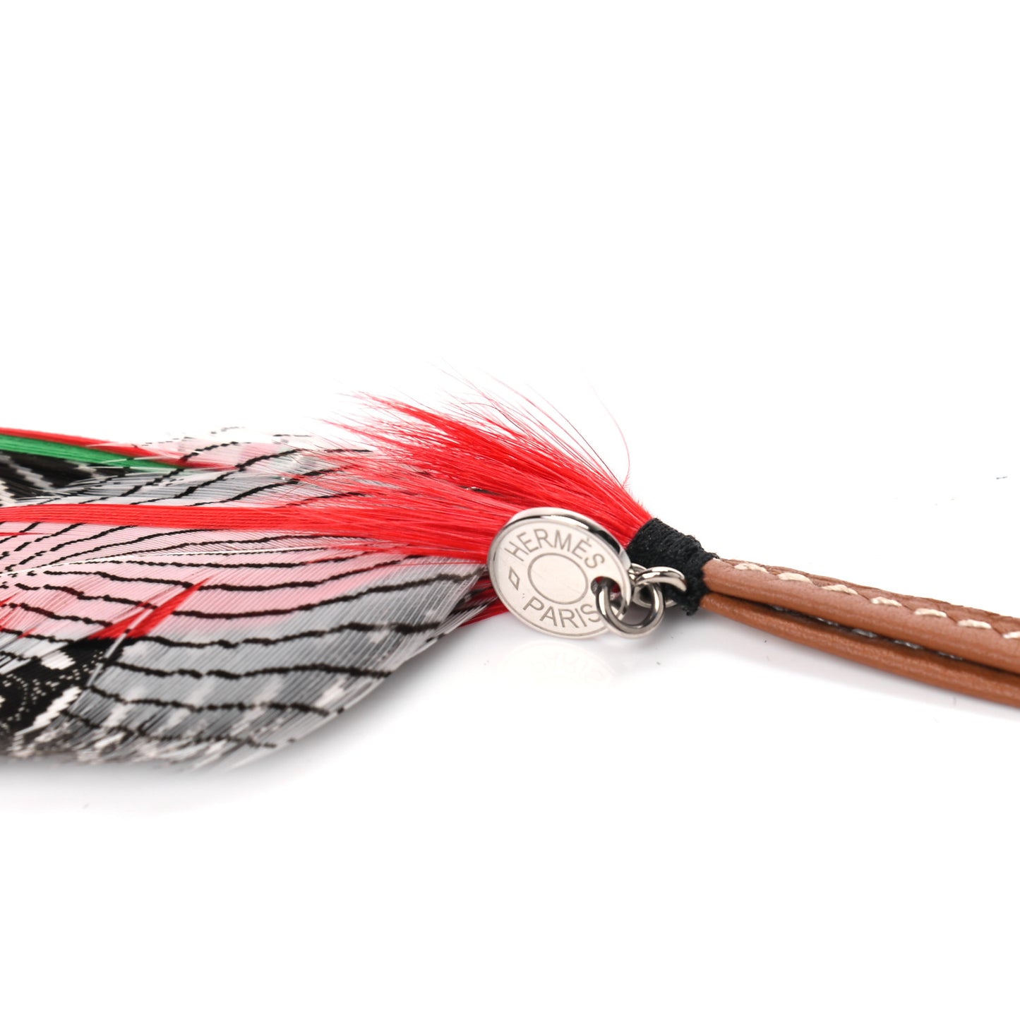 Feather Lucky Fishing Bag Charm Red