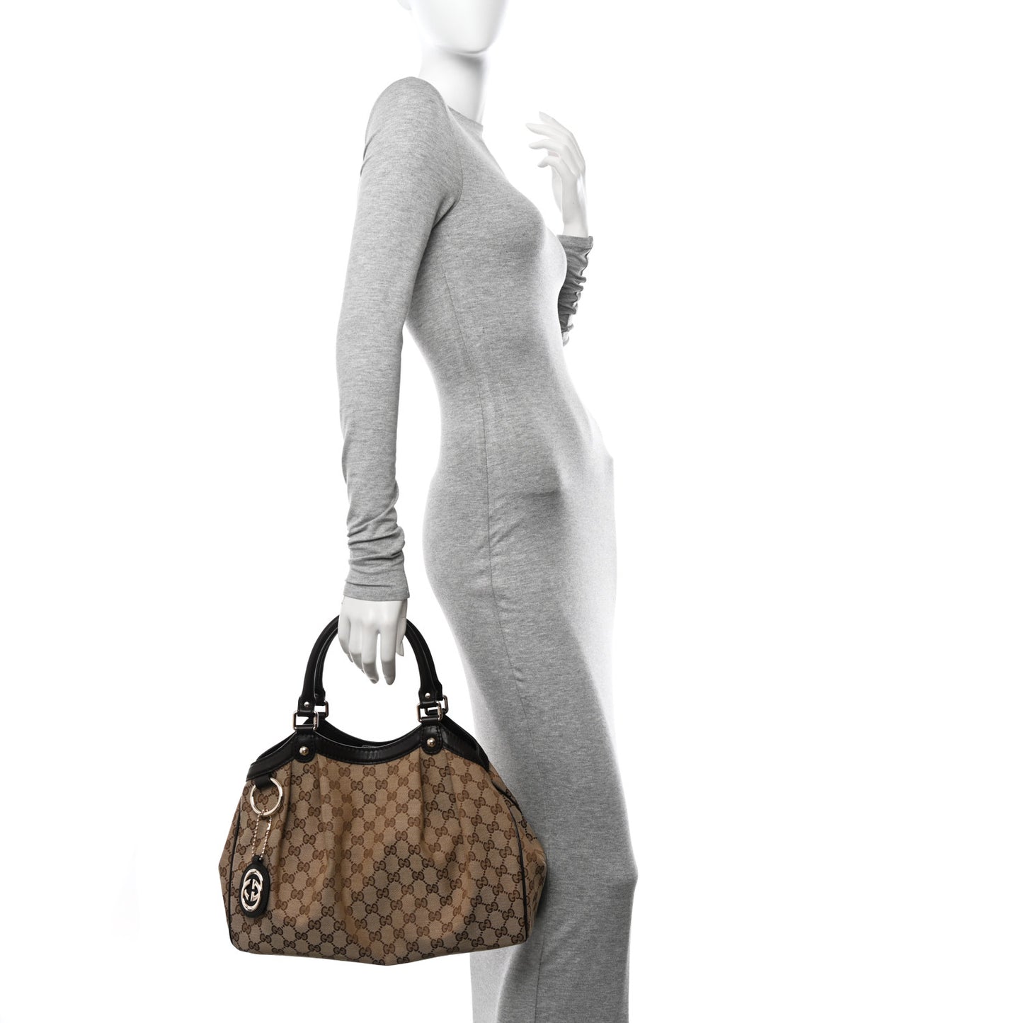 Monogram Medium Sukey Tote Dark Brown