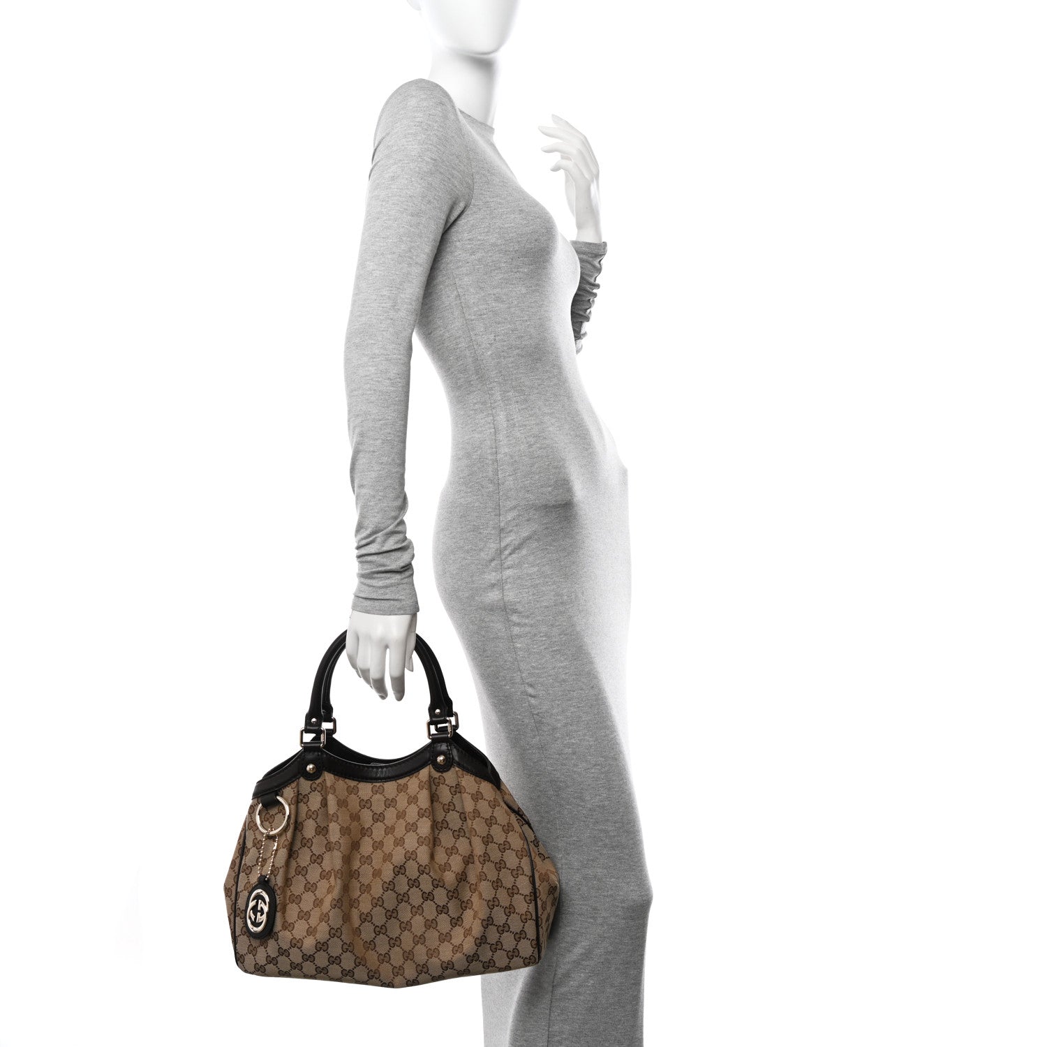 Gucci Monogram Medium Sukey Tote Dark Brown 2 of 10