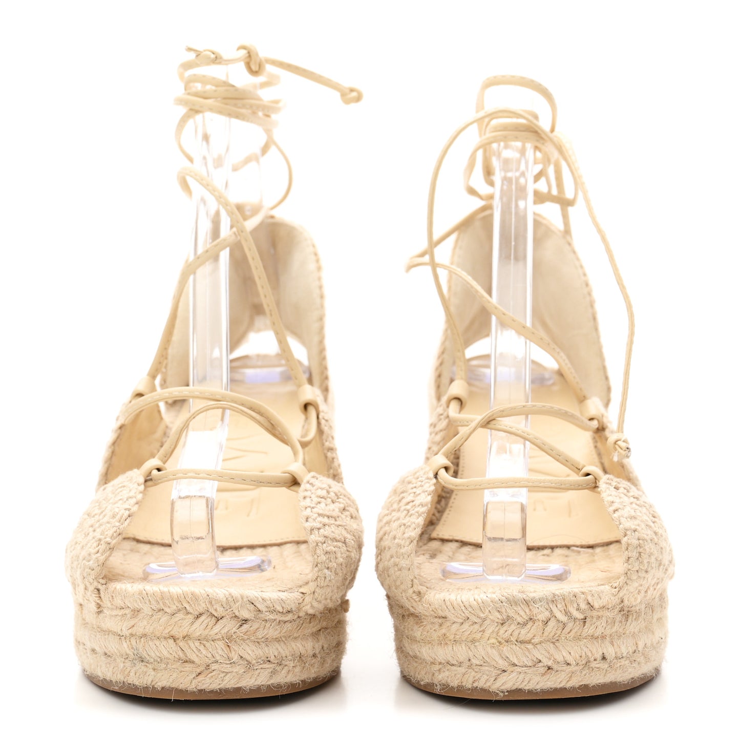 Raffia Paula's Ibiza Strappy Solar Espadrille Sandals 38 Natural