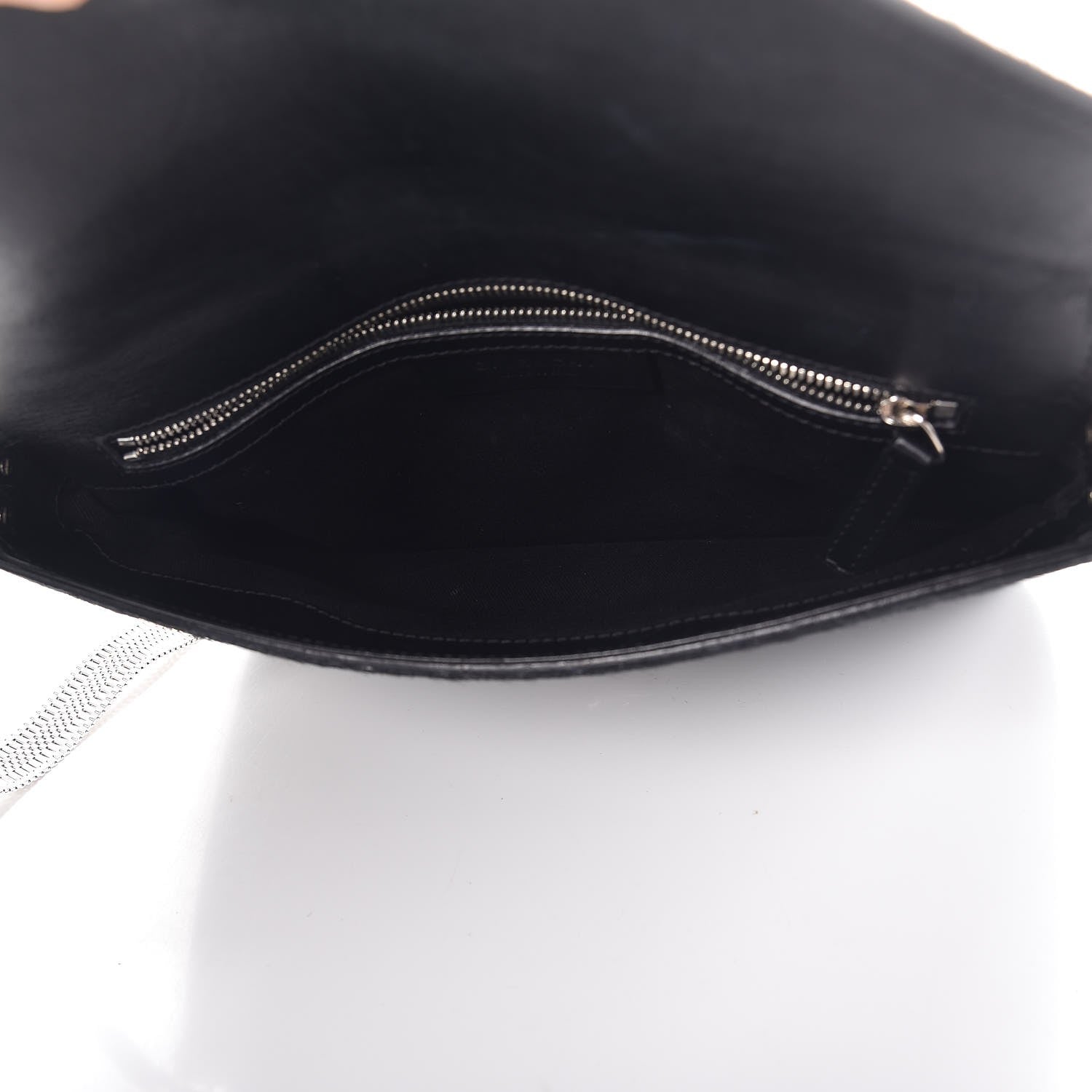 Givenchy Calf Hair Shark Lock Envelope Shoulder Bag Black 5 of 8