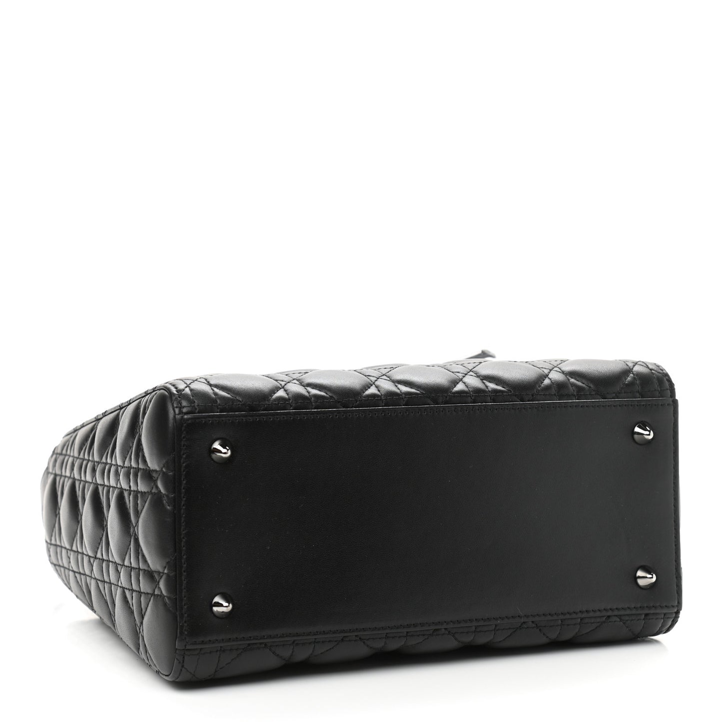 Lambskin Cannage Medium Lady Dior Black