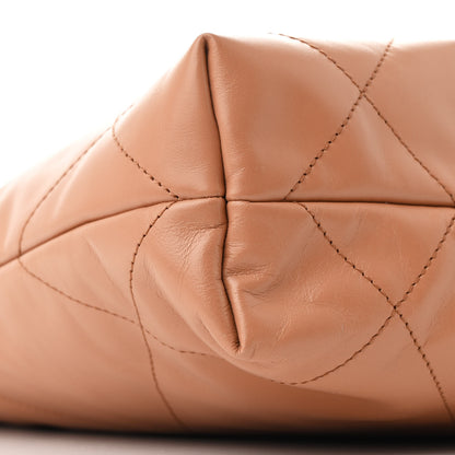 Chanel Shiny Calfskin Quilted Small Chanel 22 Beige 11 of 12