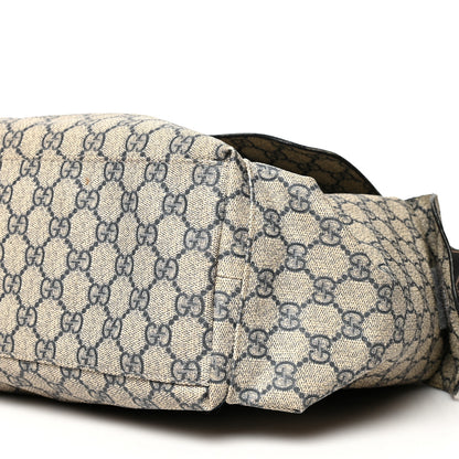 Gucci GG Plus Monogram Messenger Diaper Bag Navy 10 of 11