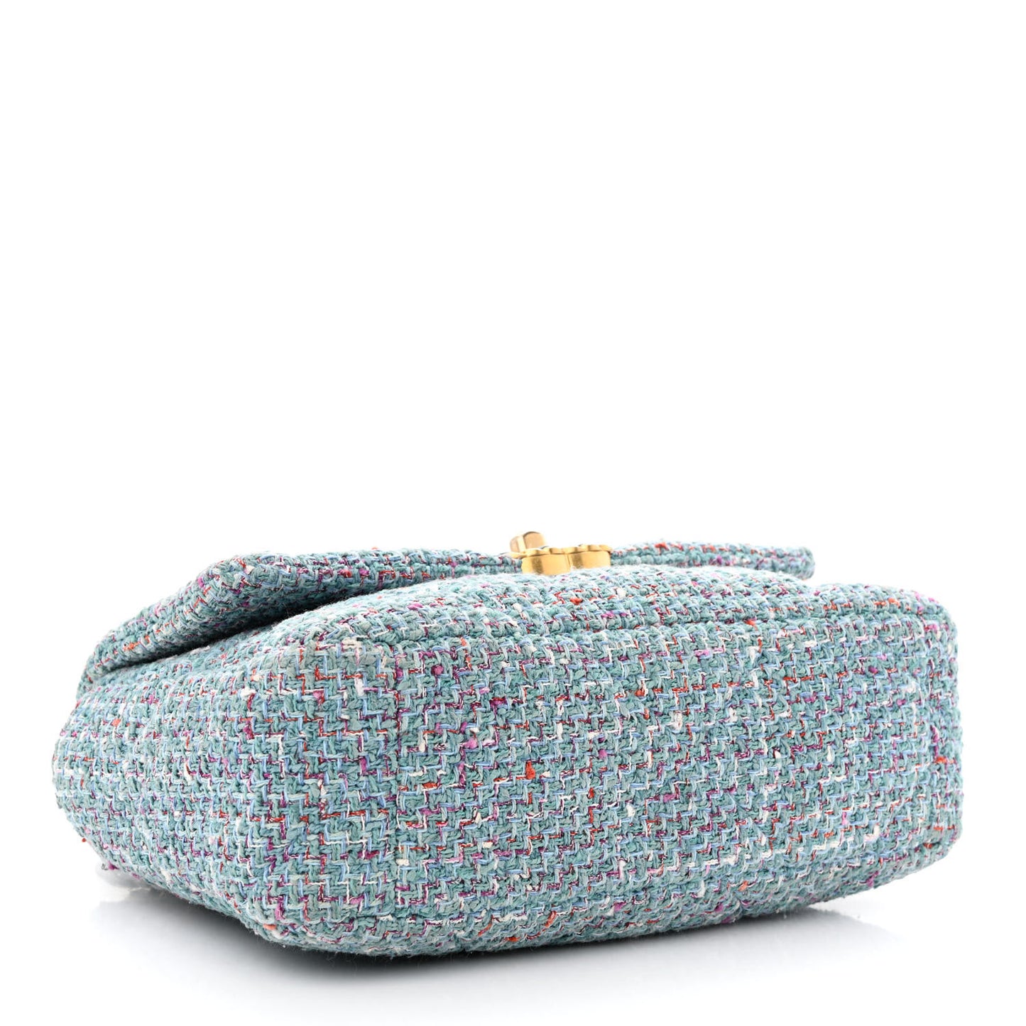 Tweed Quilted Medium Chanel 19 Flap Blue Multicolor