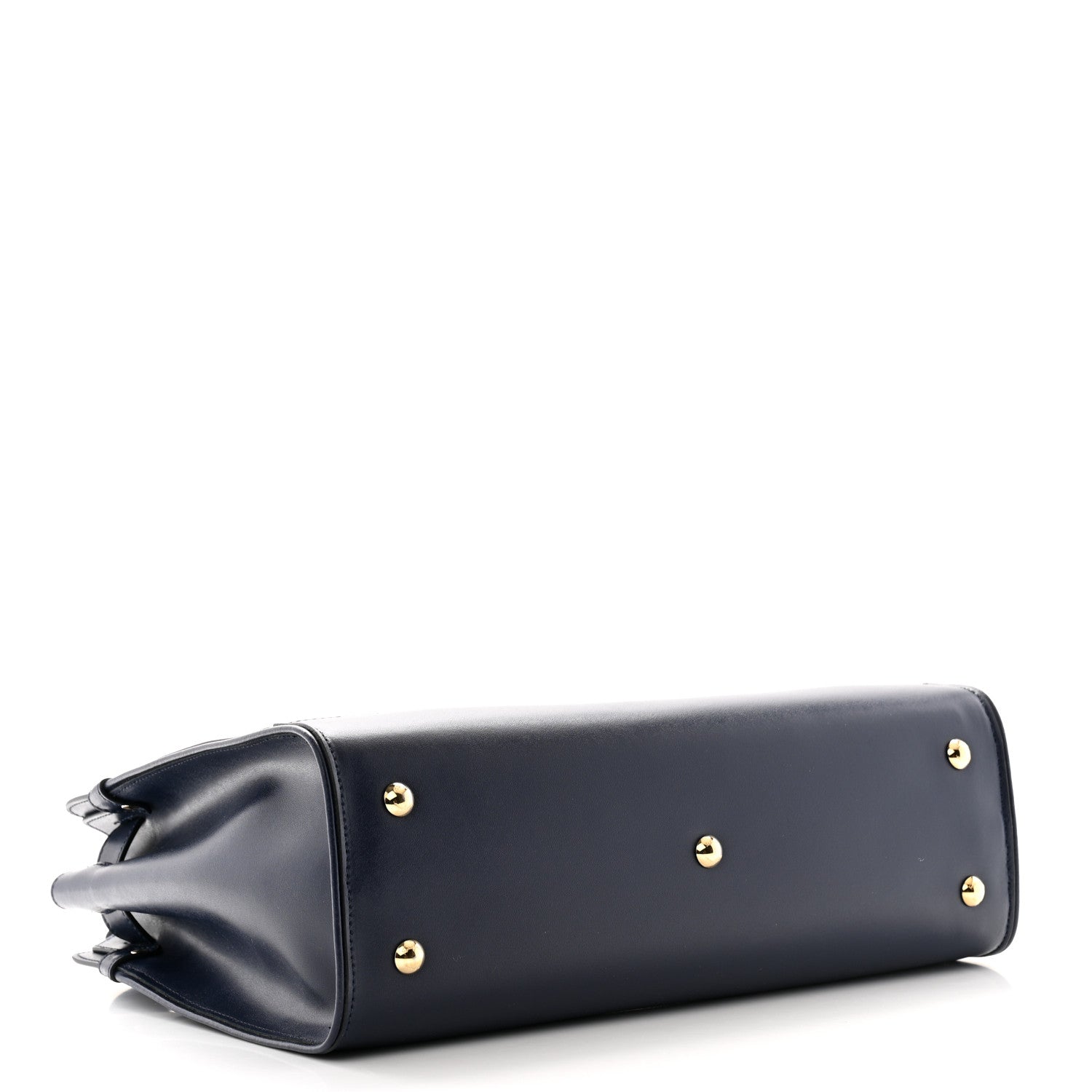Salvatore Ferragamo Calfskin Briana Tote Navy 4 of 10