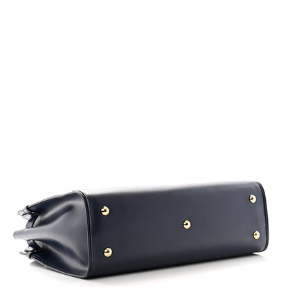 Salvatore Ferragamo Calfskin Briana Tote Navy 4 of 10