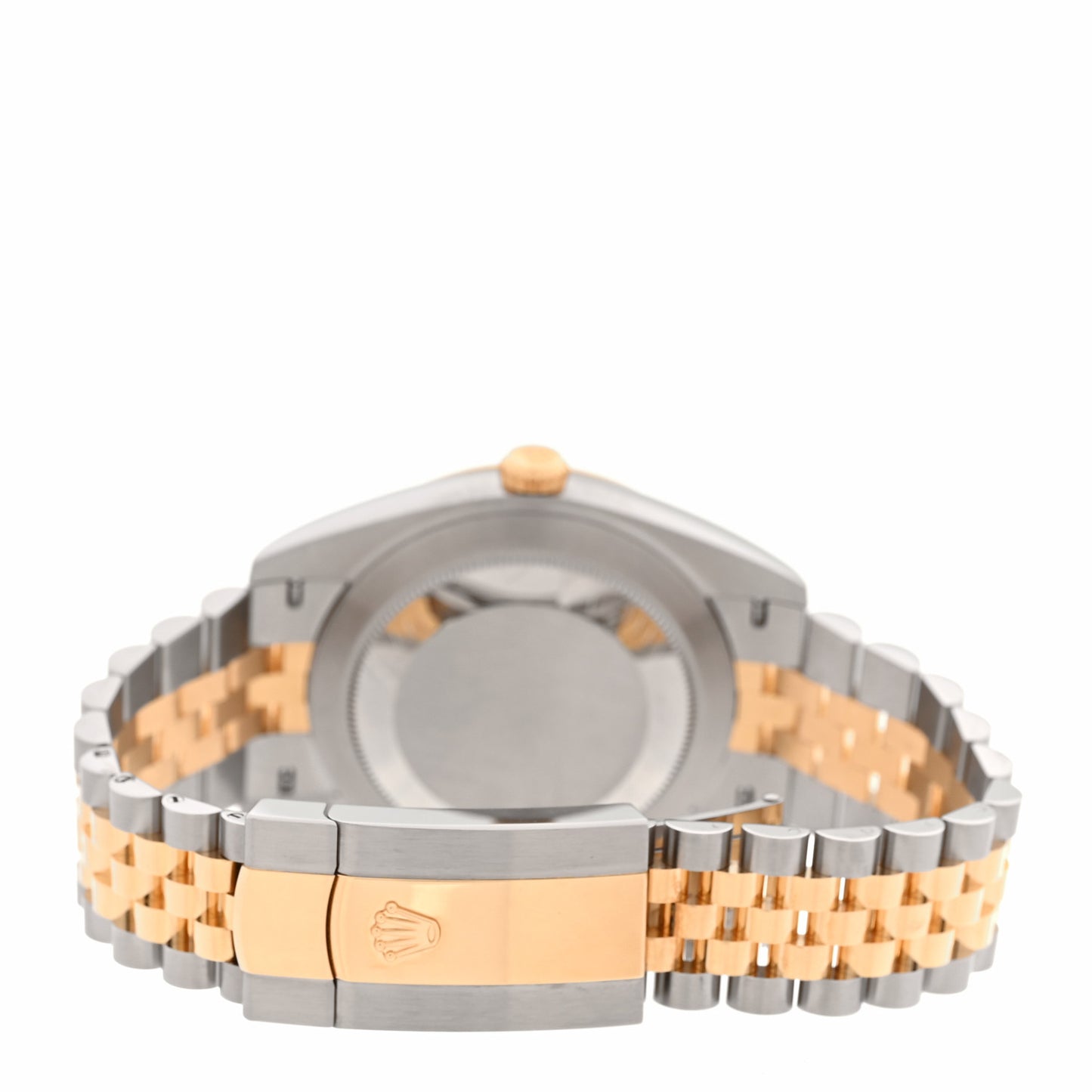 Stainless Steel 18K Yellow Gold Diamond 41mm Oyster Perpetual Datejust Watch Black 126333