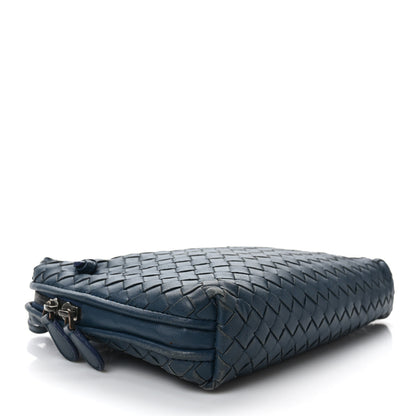Bottega Veneta Nappa Intrecciato Nodini Crossbody Messenger Blue 4 of 10