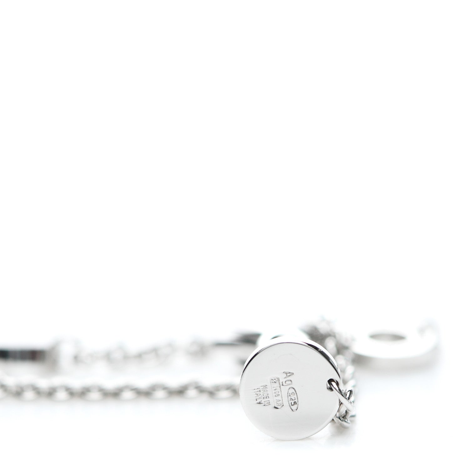 Bulgari Sterling Silver Ceramic Save The Children Pendant Necklace 5 of 6