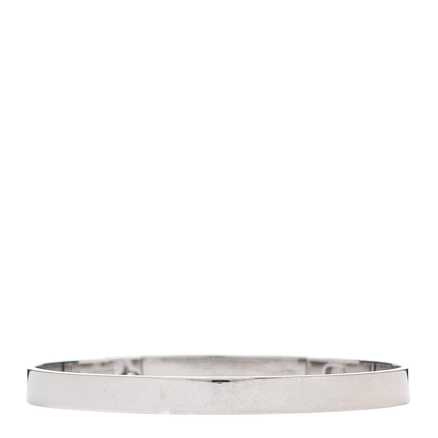 Hermes 18K White Gold Pave Diamond PM Collier De Chien Bracelet ST 3 of 7