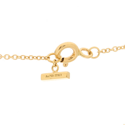 Tiffany 18K Yellow Gold Mother of Pearl T Circle Pendant Necklace 6 of 6