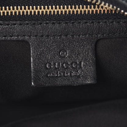 Gucci Calfskin Medium Horsebit Chain Hobo Black 8 of 9