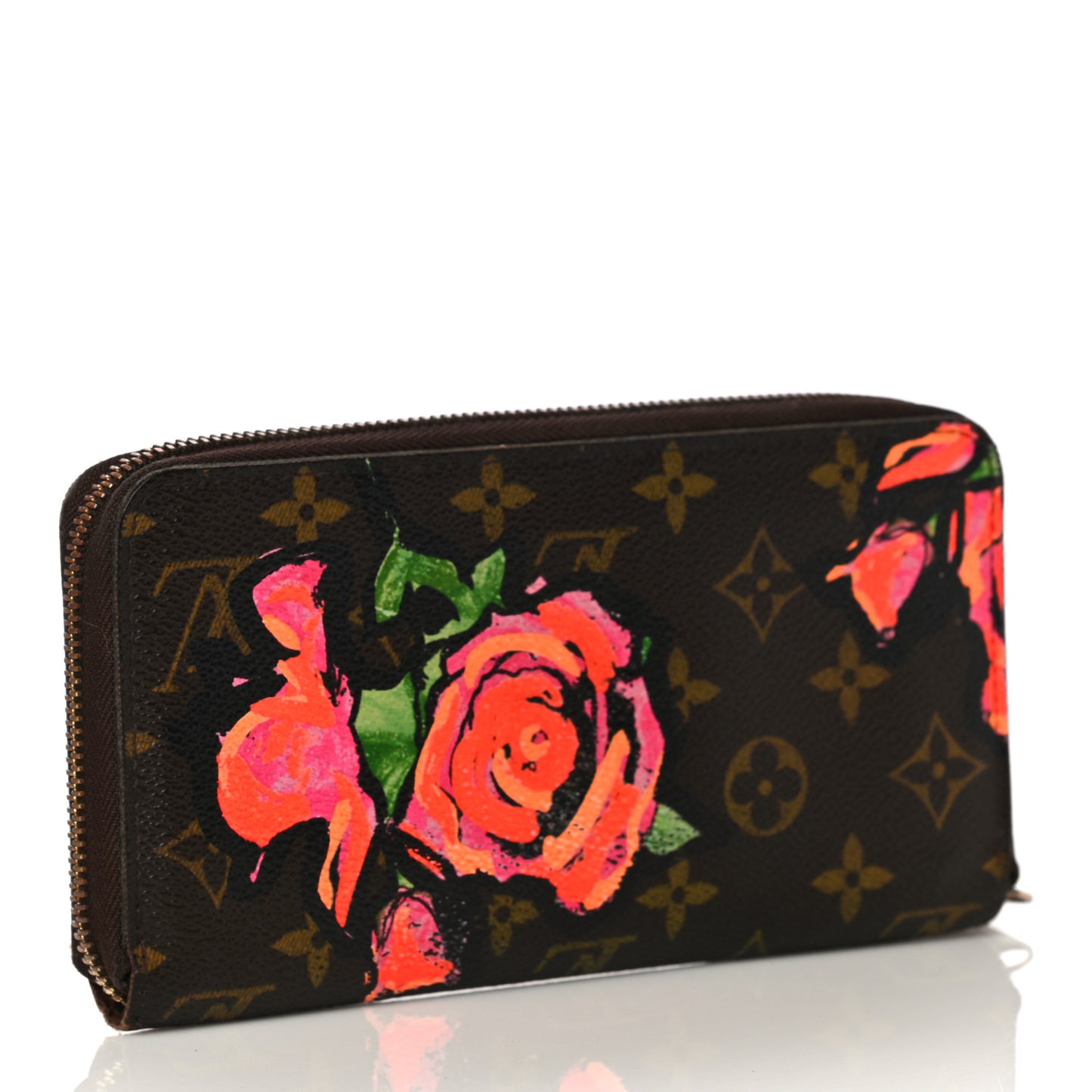 Monogram Roses Zippy Wallet