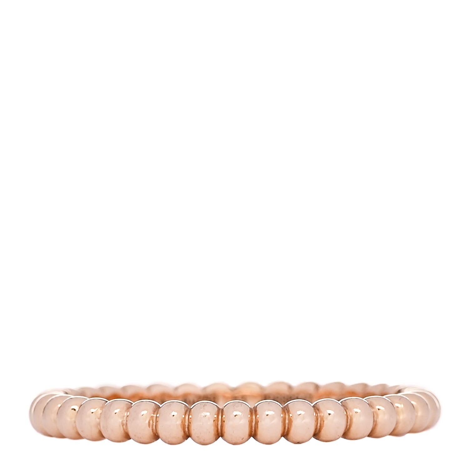 Van Cleef & Arpels 18K Rose Gold Small Perlee Ring 53 6.5 1 of 5