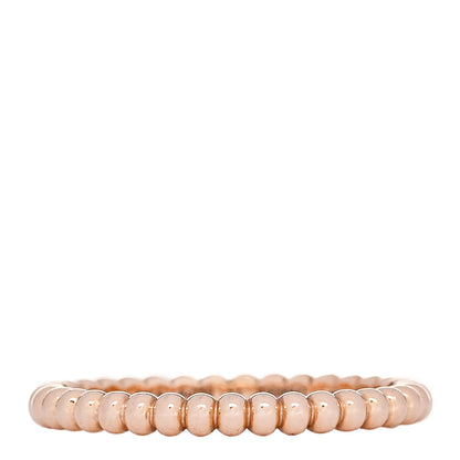 Van Cleef & Arpels 18K Rose Gold Small Perlee Ring 53 6.5 1 of 5
