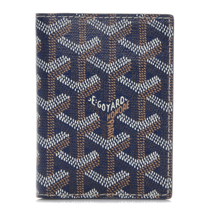 Goyard Goyardine Saint Marc Folding Card Case Navy 1 of 6