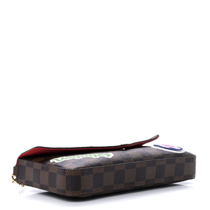 Louis Vuitton Damier Ebene LV Stories Pochette Felicie Chain Wallet 5 of 15