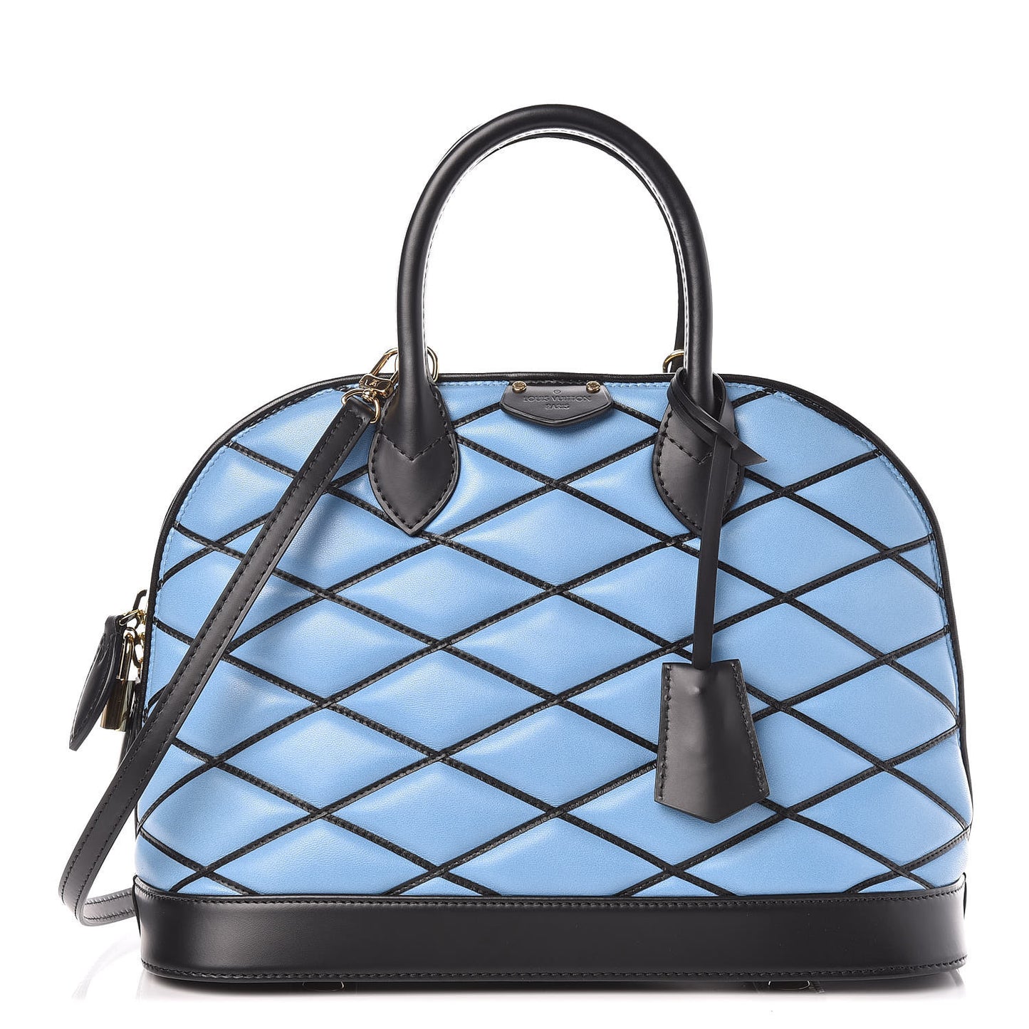 Lambskin Malletage Alma PM Bleuet