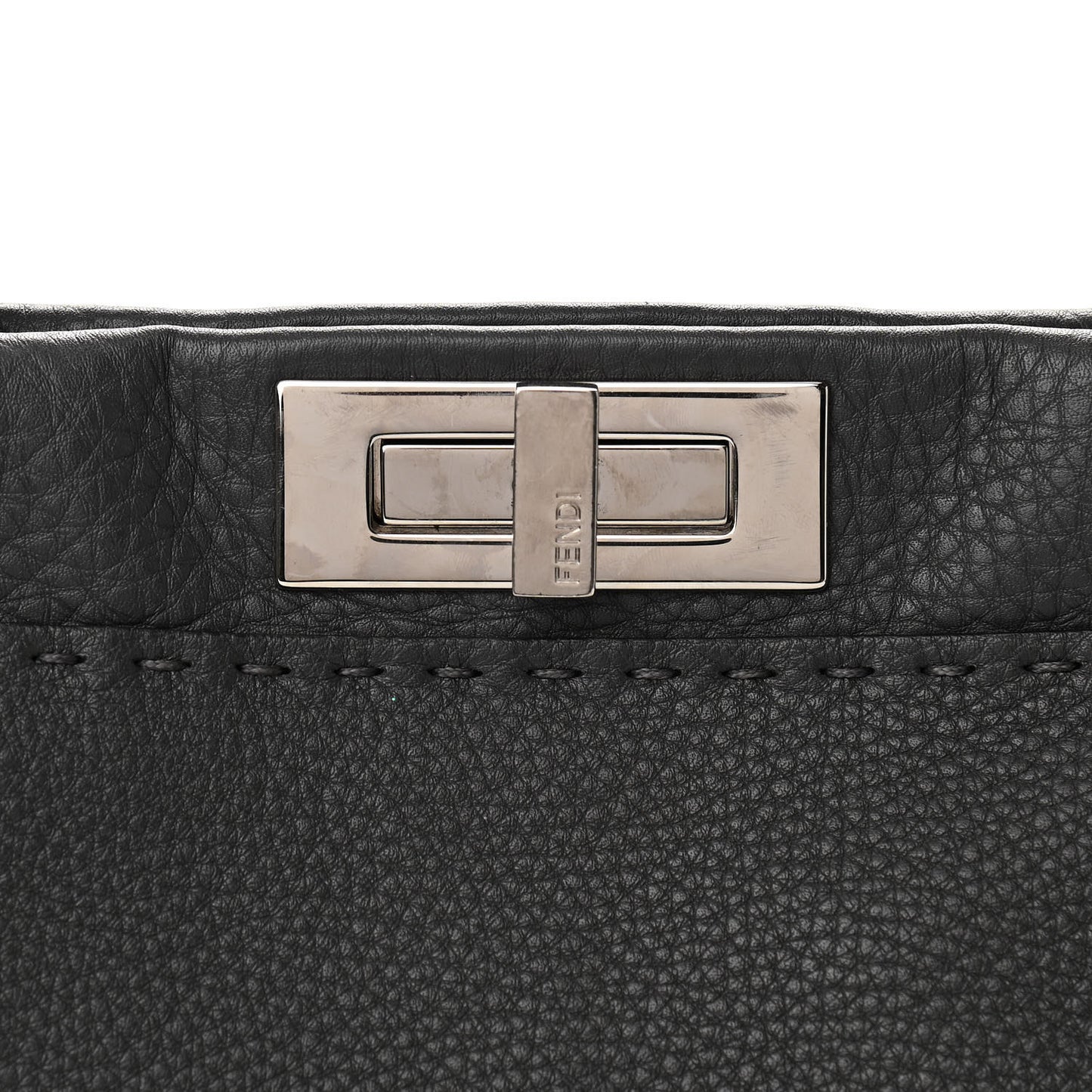 Cuoio Romano Selleria Bi-Color Medium Peekaboo Iconic Satchel Asfalto Latte