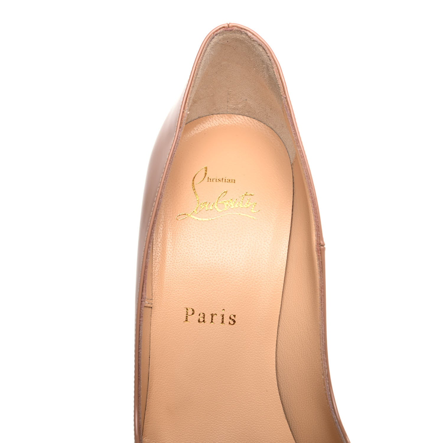 Christian Louboutin Patent So Kate 120 Pumps 37.5 Nude 7 of 8