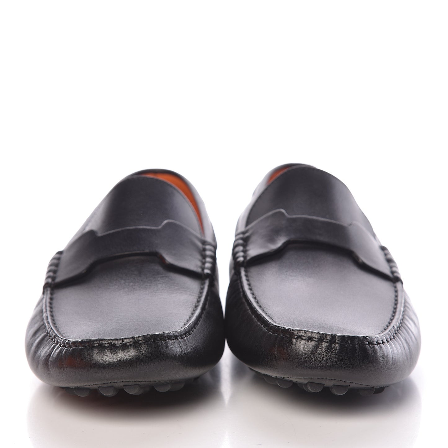 Calfskin Mens Oscar Loafers 42 Black