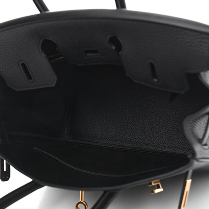 Hermes Togo Birkin 25 Black 5 of 11