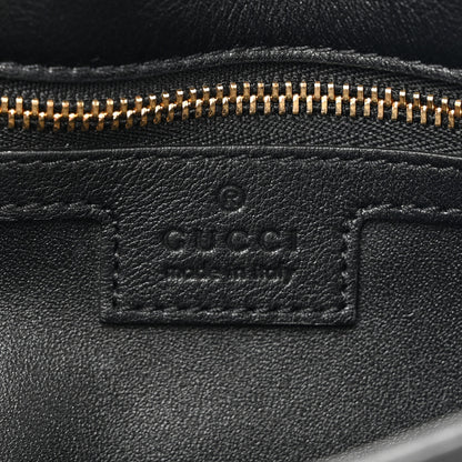 Gucci Roxy Calfskin Blondie Chain Shoulder Flap Bag Black 6 of 12