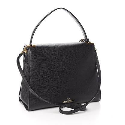 Valentino Garavani Pebbled Calfskin Medium My Rockstud Frame Bag Black 3 of 9