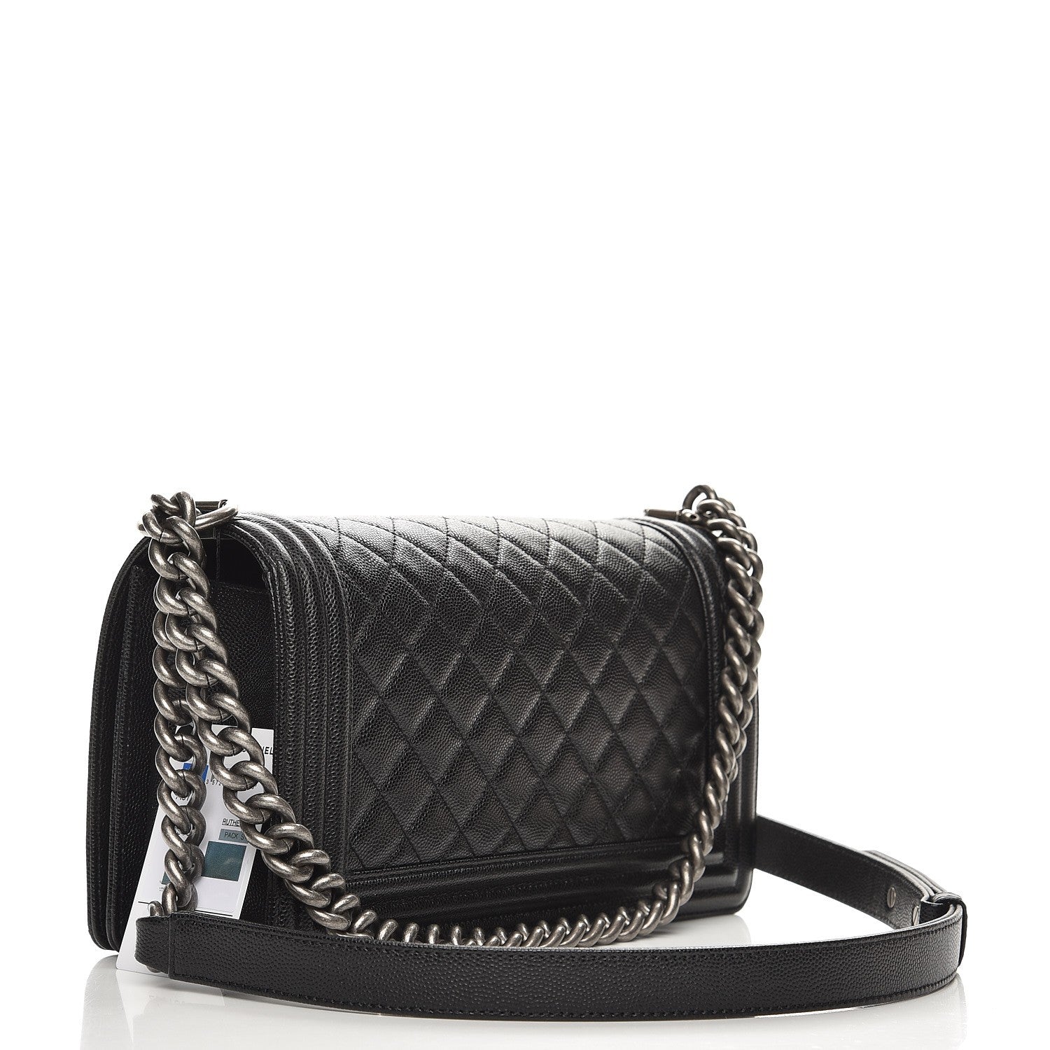 Chanel Caviar Quilted Medium Boy Flap Black 4 of 9