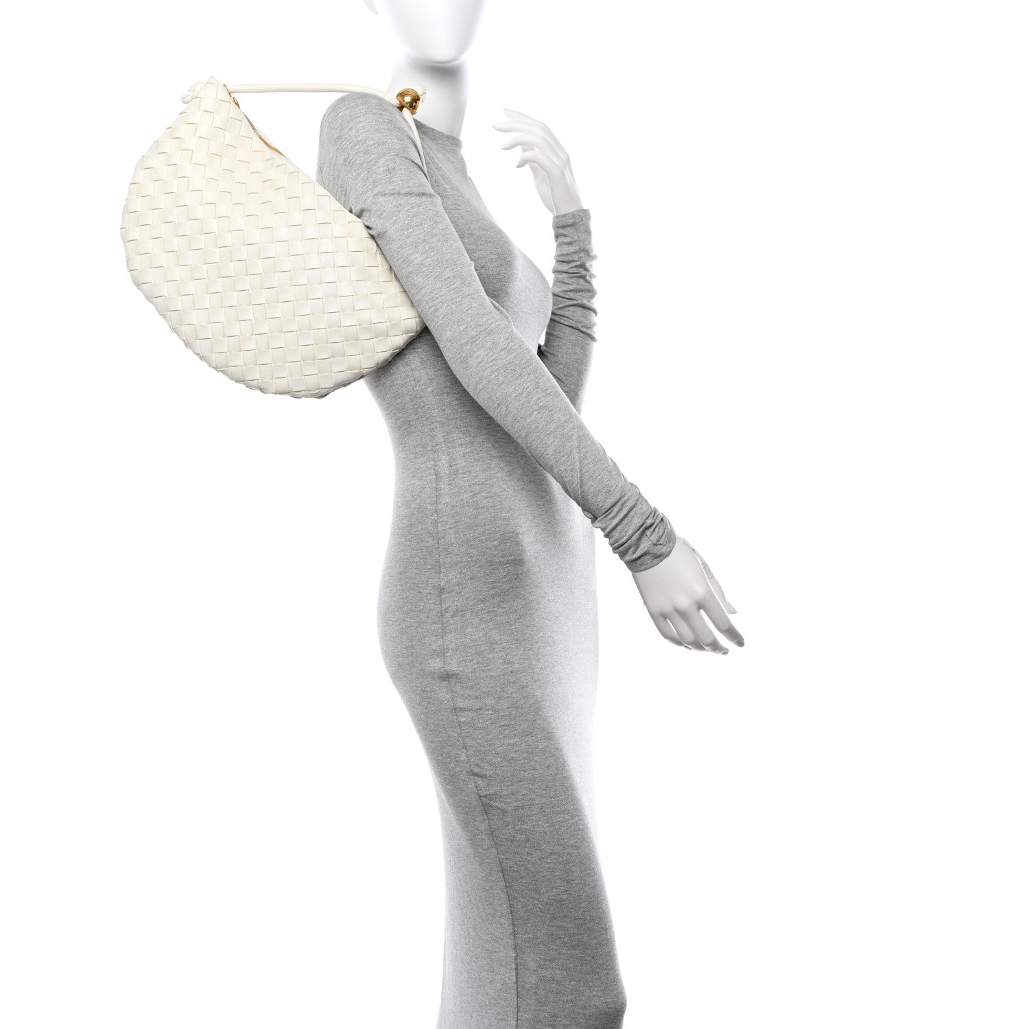 Bottega Veneta Nappa Intrecciato Medium Turn Pouch White 2 of 11