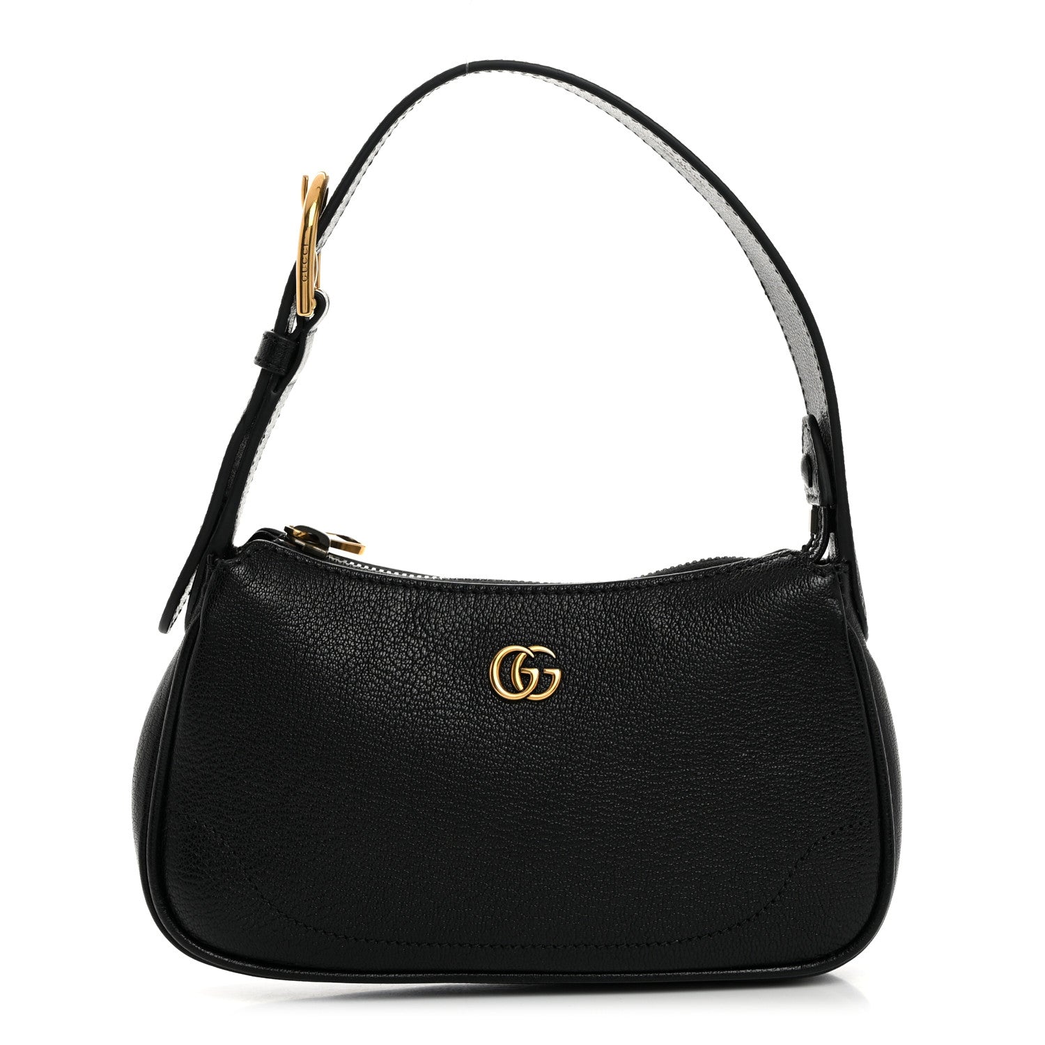Gucci Goatskin Mini Aphrodite Shoulder Bag Black 1 of 10