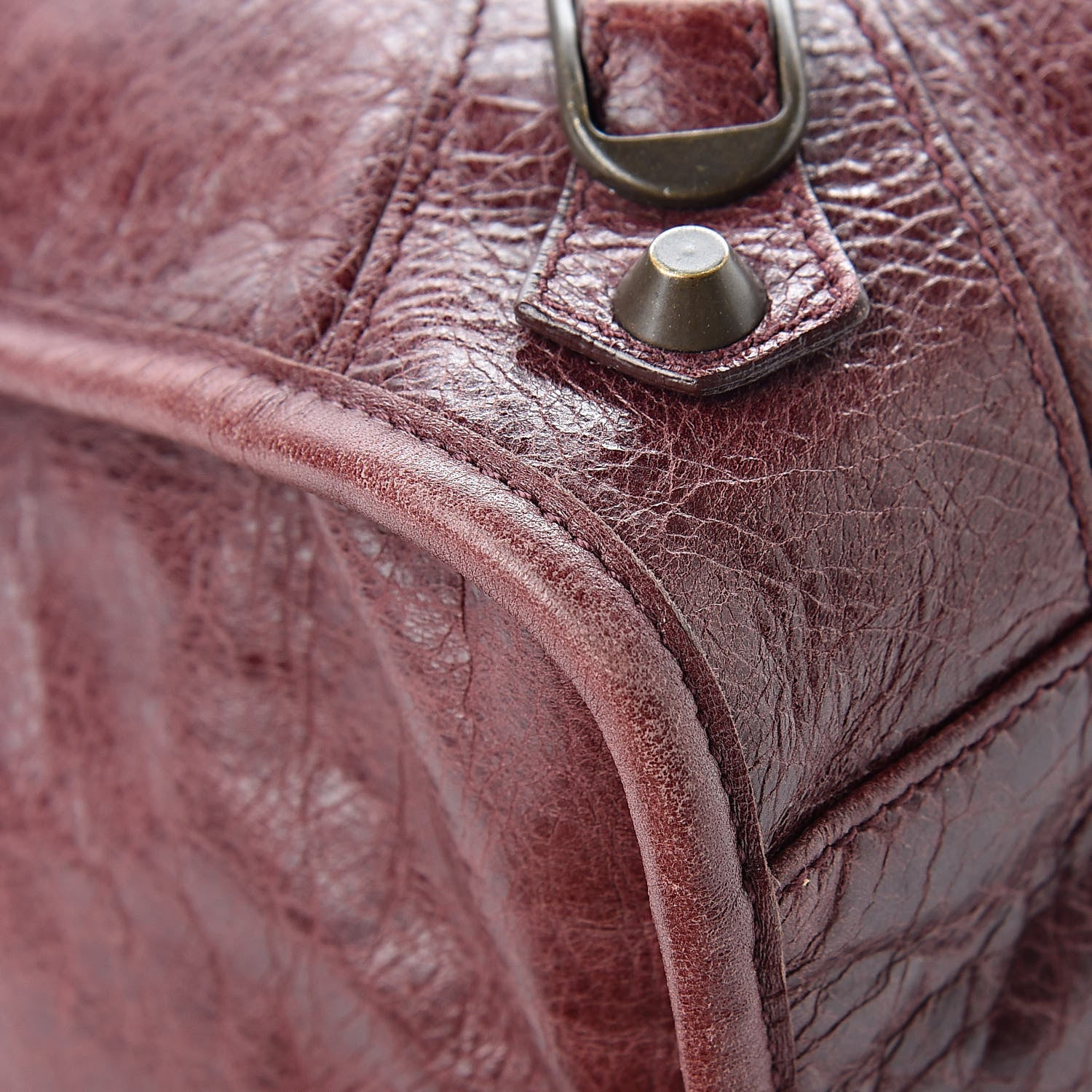 Balenciaga Agneau Classic Hardware City Dark Wine 12 of 16