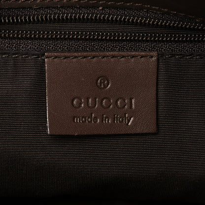 Gucci Monogram Lobster Clasp Jackie O Hobo Brown 6 of 10