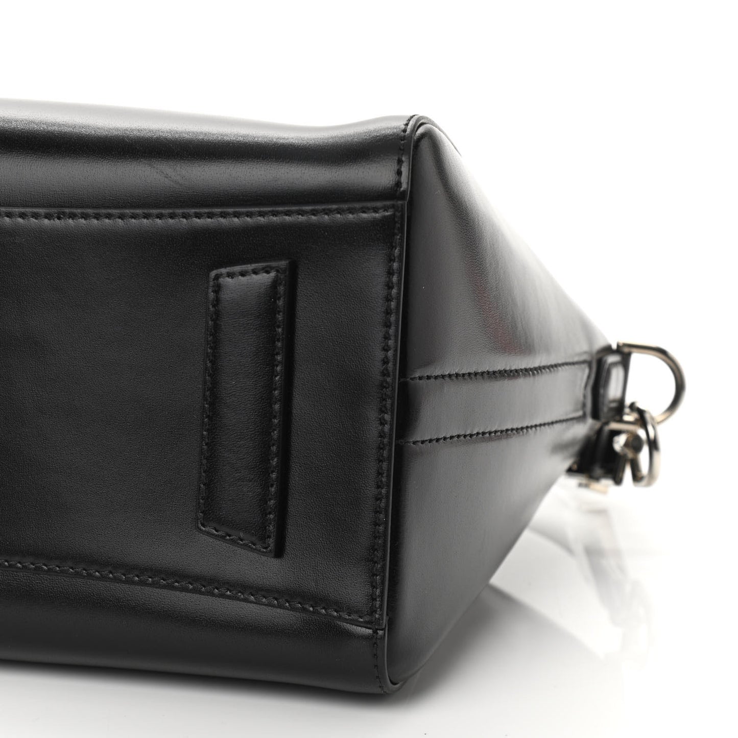 Shiny Lord Calfskin Small Antigona Black