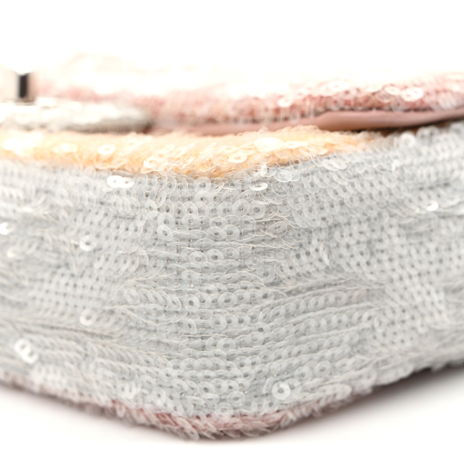 Chanel Sequin Mini Waterfall Flap Pink Blue Yellow 10 of 10