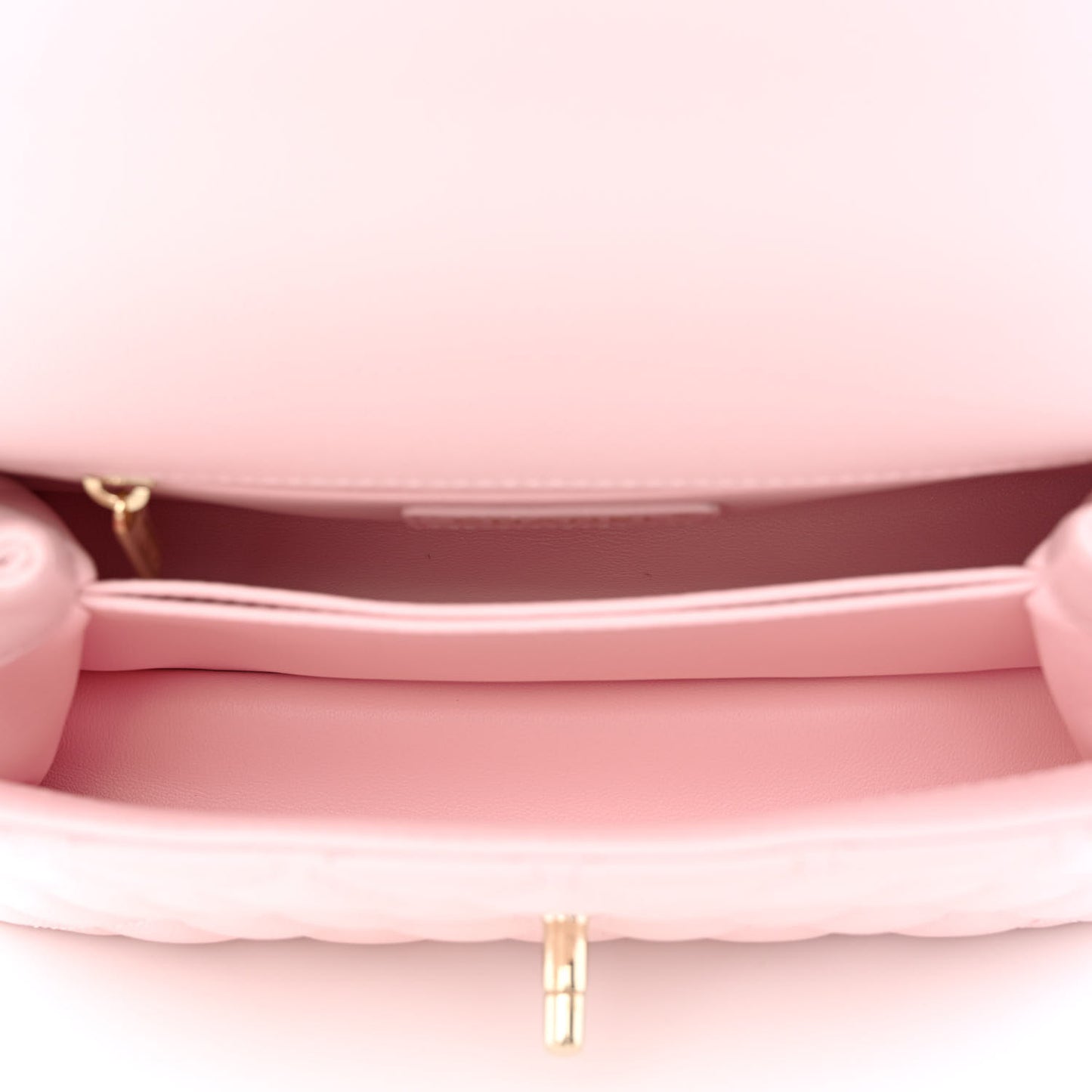 Caviar Quilted Mini Coco Handle Flap Light Pink
