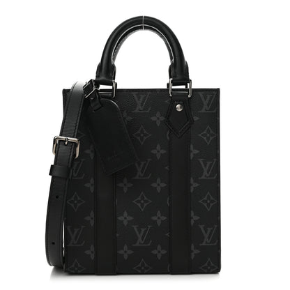 Louis Vuitton Monogram Eclipse Sac Plat Cross 1 of 11