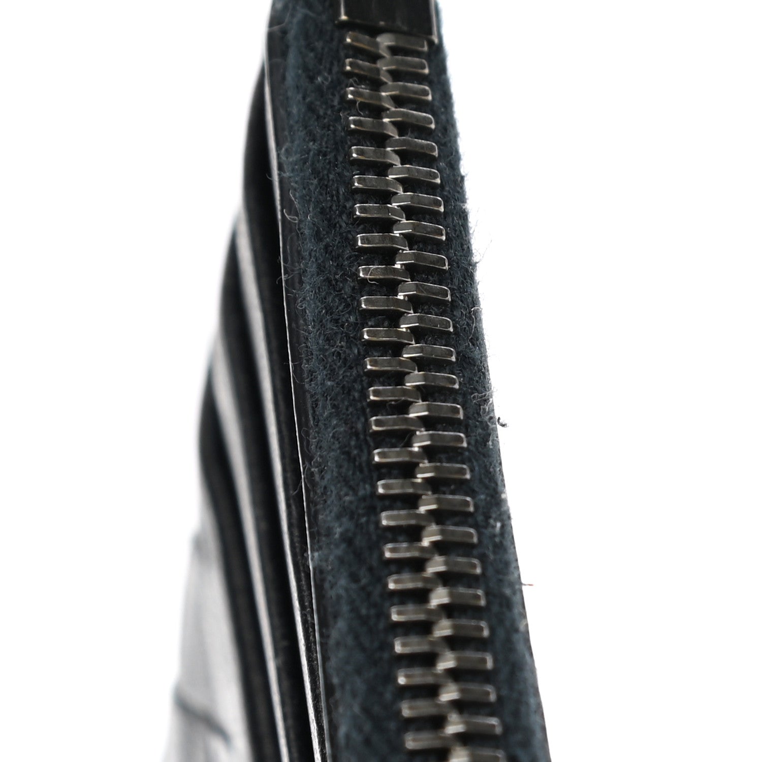 Bottega Veneta Calfskin Intrecciato Zip Card Holder Black 6 of 9