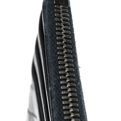 Bottega Veneta Calfskin Intrecciato Zip Card Holder Black 6 of 9